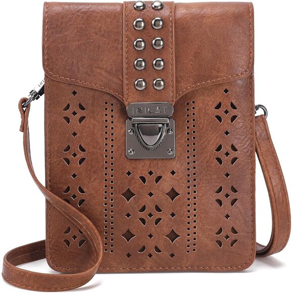 Accessories - Small Crossbody Bag Synthetic Leather Teen Girls Gift Phone Purse Wallet